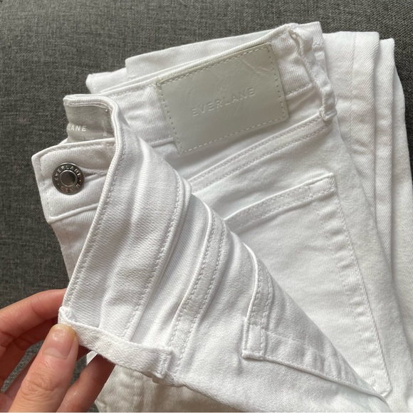 NWOT Everlane White Curvy Authentic Stretch High-Rise Skinny Jeans - Picture 8 of 12